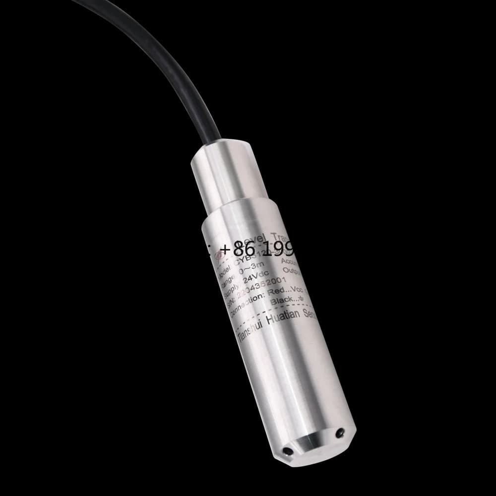 0-50m 0.1%/0.2% Accuracy RS485 Metal Submersible Level Sensor for Water Oil Air 1 Year Warranty Customized Support