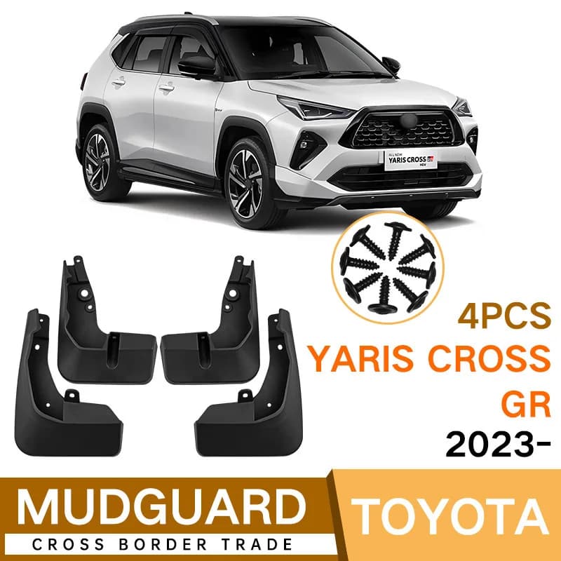 For Toyota Yaris Cross GR 2023-2025 high configuration fender tile car mud flaps car accessories 4runner accessories