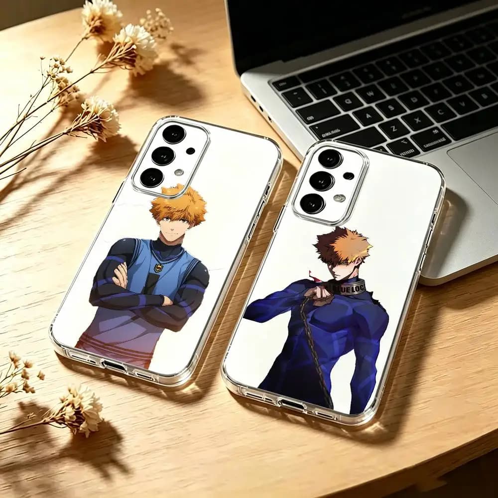 Blue-Lock-Kunigami-Rensuke Phone Case For Samsung S25,S24,S21,S22,S23,S30,Ultra,S20,Plus,Fe Transparent Cover
