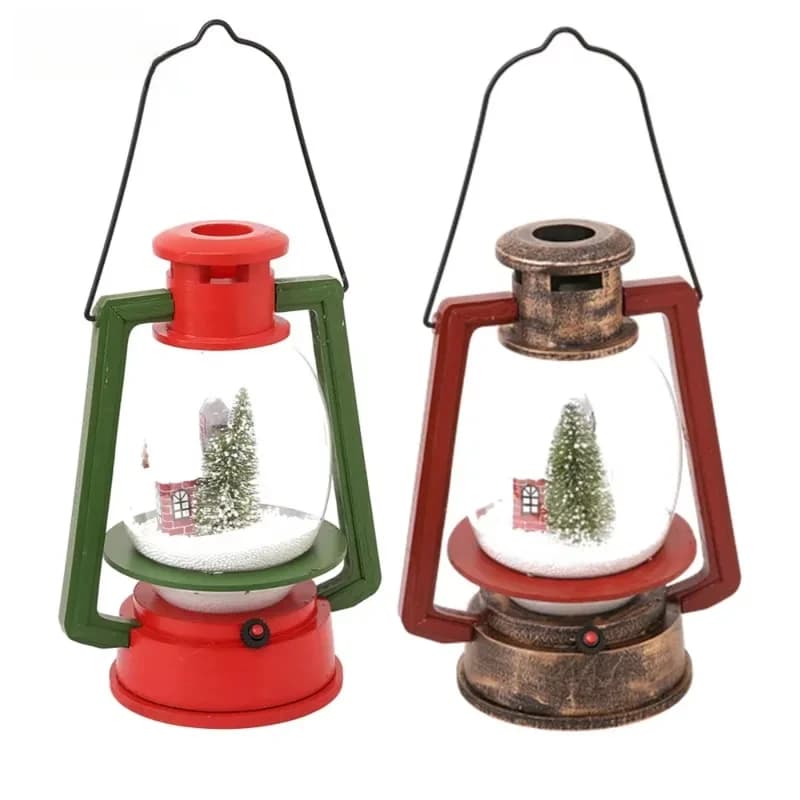 Vintage Oil Lamps Decoration Ornaments Music Box Lights Home Accsori Party Holiday Suppli Gifts