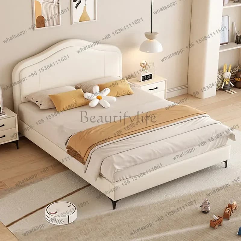 ld Girls Wooden Bed Bedroom Luxury   Modern Baby Queen Double Sleeping Bed Princess Letto Matrimoniale Trendy Furniture