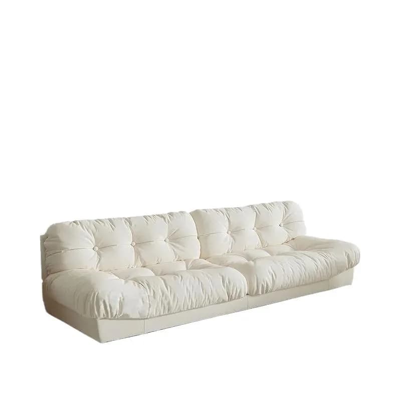 Cloud sofa living room home, small apartment double leisure light luxury cream style fabric sofa