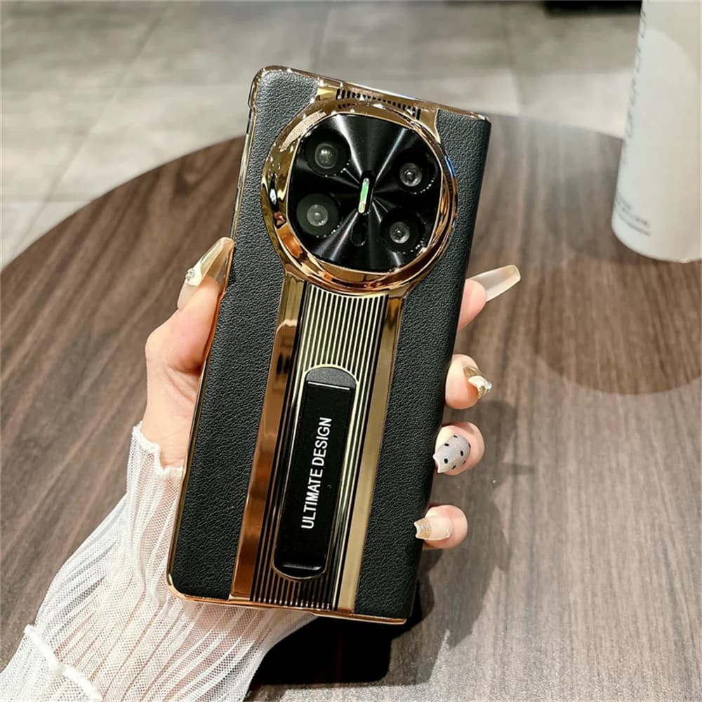 Flip Leather Cover Phone Case For HuaWei Mate X3 X5 X6 Bracket Protective PC Hard Shell Fashion For HuaWei Mate X6 Back Cover