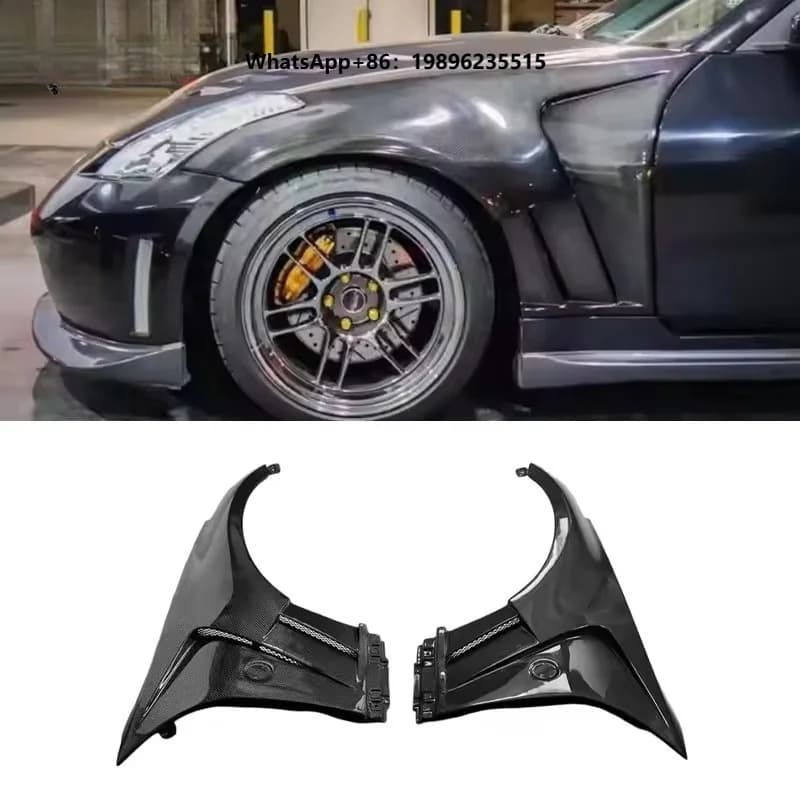 Real Carbon Fiber Front Fenders for  350Z Z33 2002-2008 High Quality Car Fenders Body Kit
