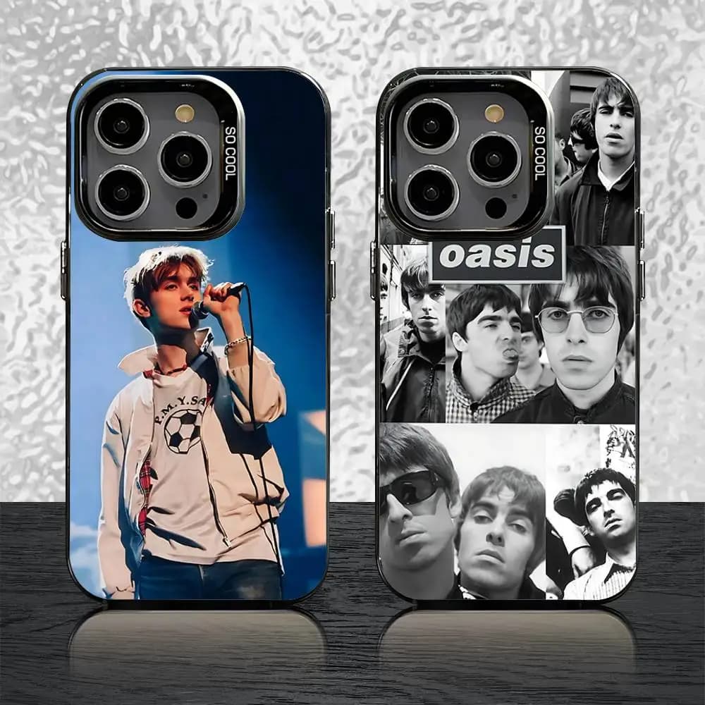 O-Oasis Phone Case For iPhone 16,15,14,13,12,11,Pro,Max,Plus,Mini,SE Black Candy Matte Shockproof Cover