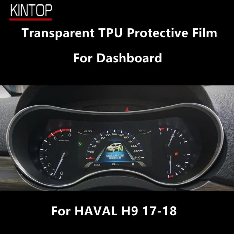 For HAVAL H9 17-18 Dashboard Transparent TPU Protective Film Anti-scratch Repair Film Accessories Refit