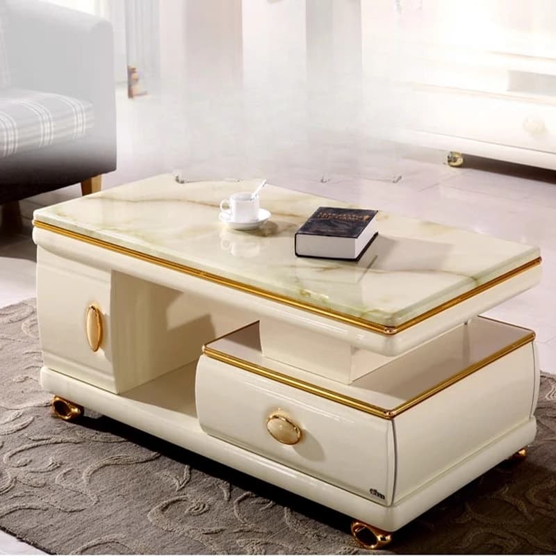 For Gold Unique Coffee Table Adjustable Rustic Stainless Steel Smart Coffee Table Space Saving Unique De Centro Home Furniture