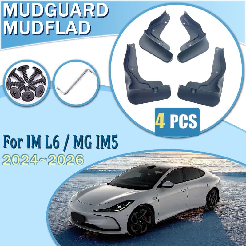 Car Mudflaps Splash Mud 4PCS For IM L6 MG IM5 2024 2025 2026 Flaps Front Rear Wheel Fender Flare Mudflap Mudguards Accessories
