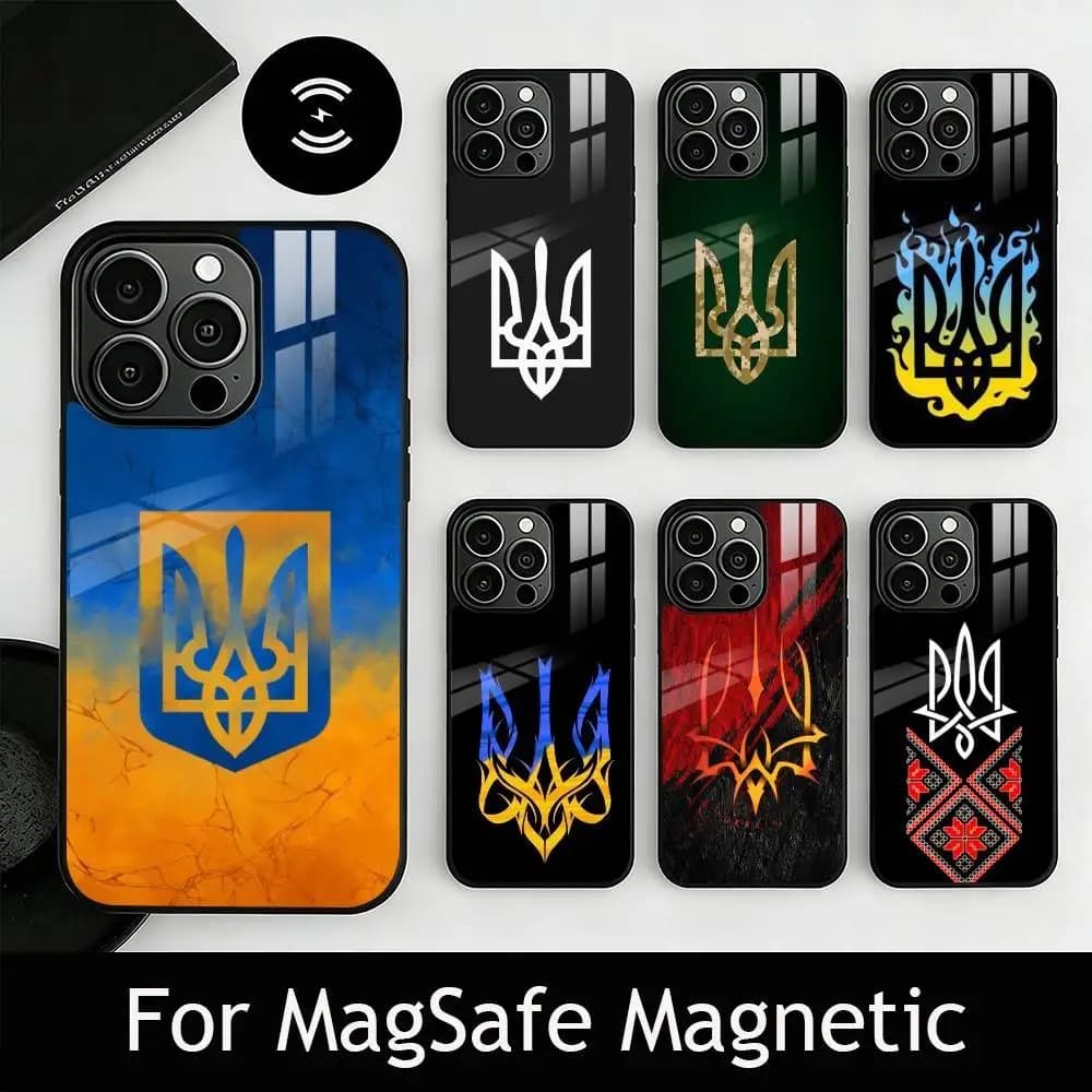U-Ukraine O-Ornament pattern Phone Case For iPhone17,16,15,14,13,12,11 Plus,Pro Magnetic For Magsafe Wireless Charging