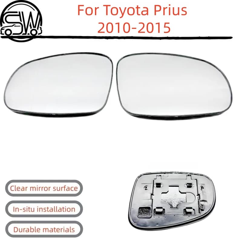 For Toyota Prius 2010‑2015 Rearview Mirror Glass Without Heating.