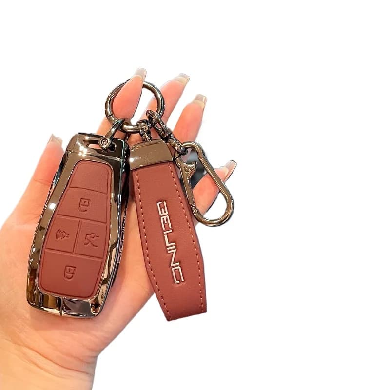 Premium Zinc Alloy Key Cover Case for Beijing BJ30/BJ40/BJ60 Thunder / BJ80 / X7 / Rubik's Cube / U7 / U5 (2024) - Key Fob Shell
