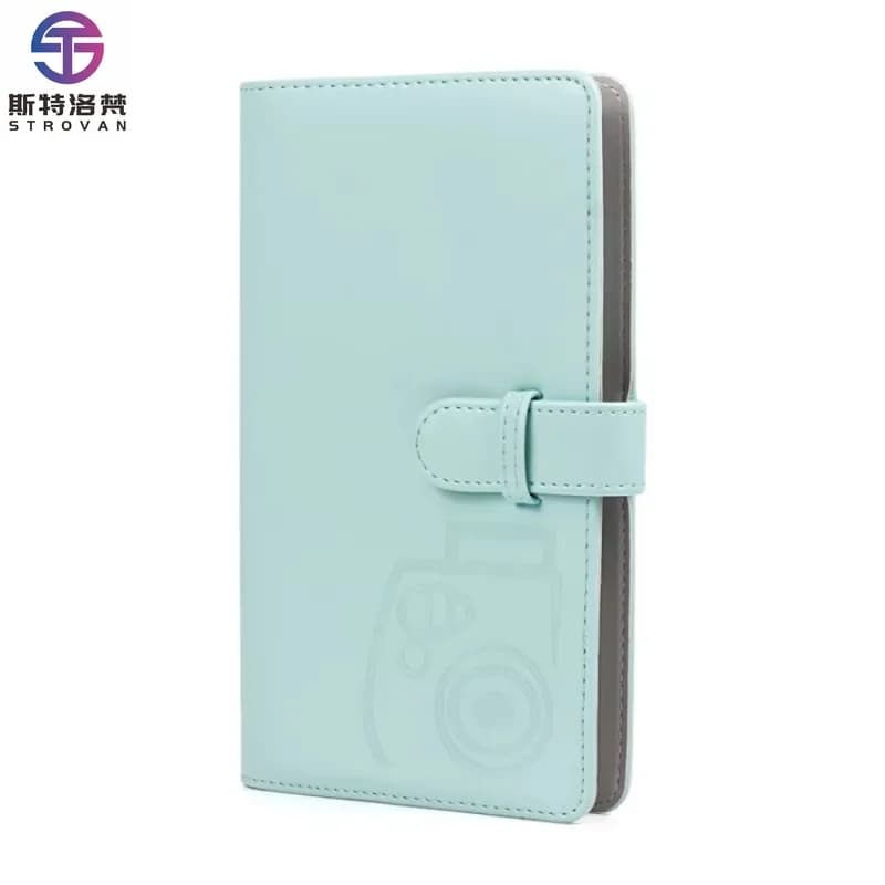 96 Photos Album PU Leather Storage Clip Card Holder Books