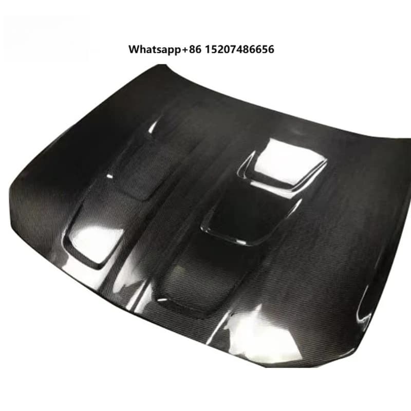 Front Engine Hood Cover Dry Carbon Fiber 2021+ Carbon Bonnet Hood