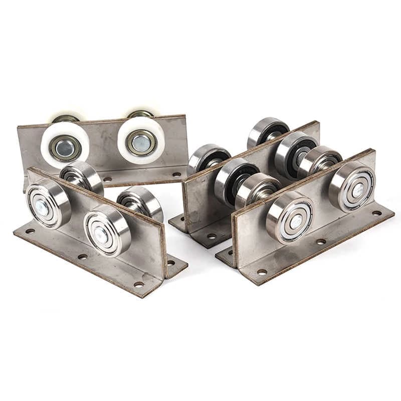 Stainless Skylight Pulley Roof Moving Bearing Pulley Staircase Opening Translation Track Roller Heavy-duty Lifting Nylon Wheel