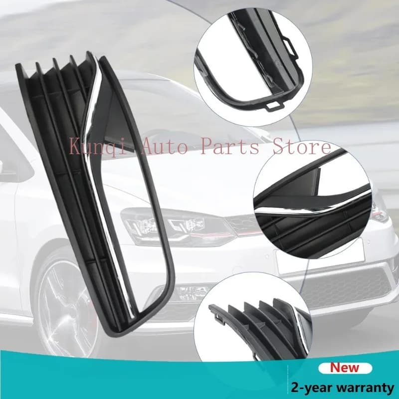 Front Bumper Fog Light Grille Cover For VW POLO 6R with Foglight 2014 2015 2016 2017 6C0854661B 6C0854662B High quality New