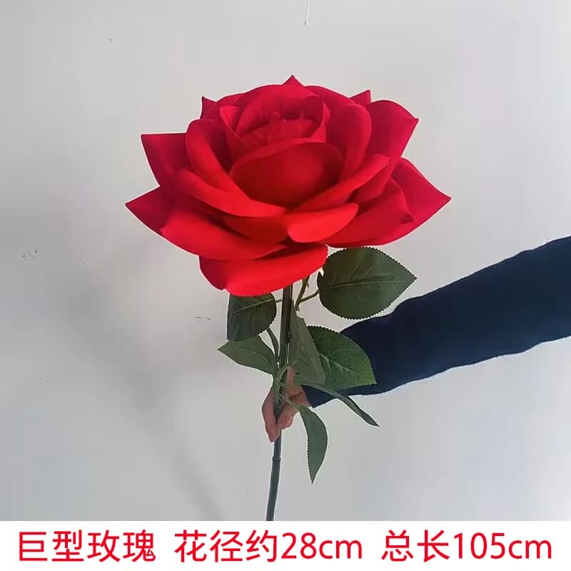 Giant rose paper flower Valentine's Day wedding three-dimensional festival window beautiful decoration