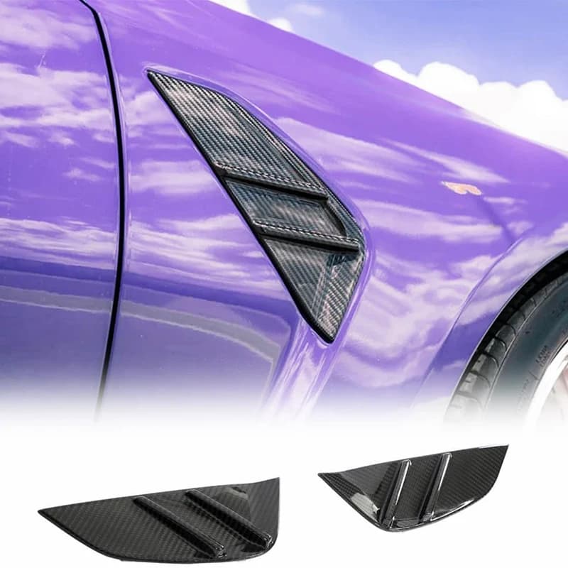 2PCS Car carbon fiber replacement trunk lid air outlet for BMW M3 G80 from 2021 to 2023
