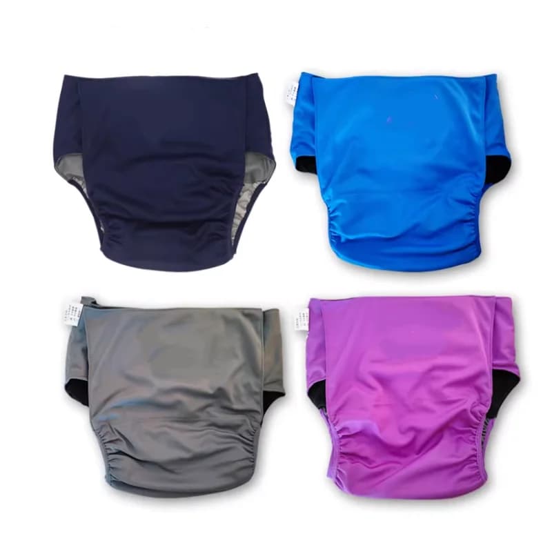 Adult Waterproof Diaper Pants double-layer Leak-Proof Reusable Diaper Briefs ABDL Breathability Adjustable Training Pants﻿