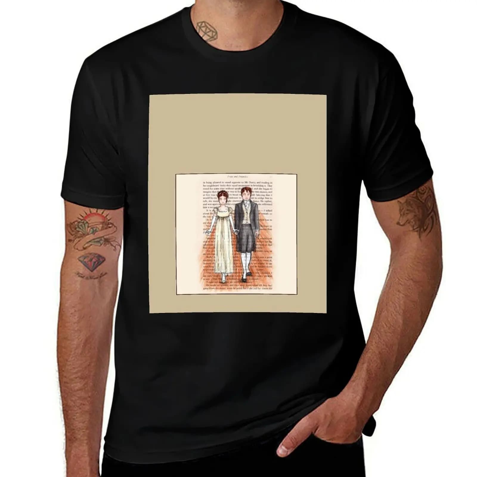 Elizabeth Bennet and Mr Darcy T-Shirt Performance Dry Fit T-Shirt