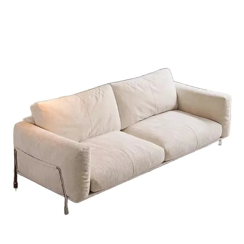 French antique Bauhaus fabric sofa, small apartment family living room straight Hammer sofa