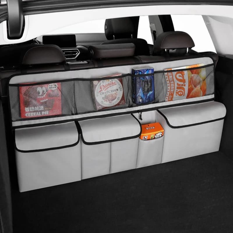 Car Trunk Storage Bag Universal Auto Trunk Organizer Car Seat Back Hanging Bag Foldable Car Storage Bags Accessory