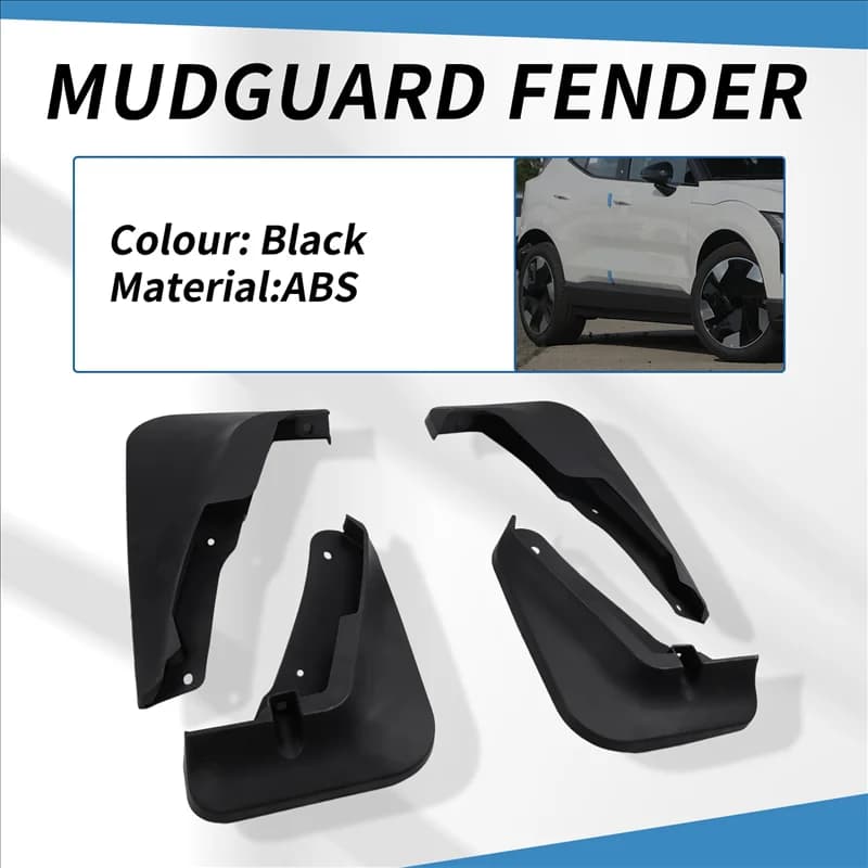 AADD-AASS-4Pcs Mudguards For Volvo EX30 2024 Mud Flaps Splash Guards Fender Mud Flaps Front Rear Car Protection Accessories