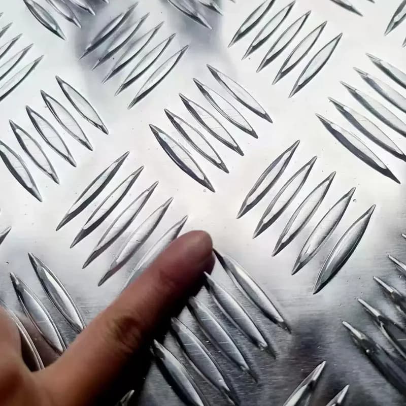 1Pc 1.5/2/2.5/3/3.5/4/5/6mm Aluminum Alloy Pattern Plate Anti-Slip Embossed Aluminum Plate High Hardness Corrosion Resistant