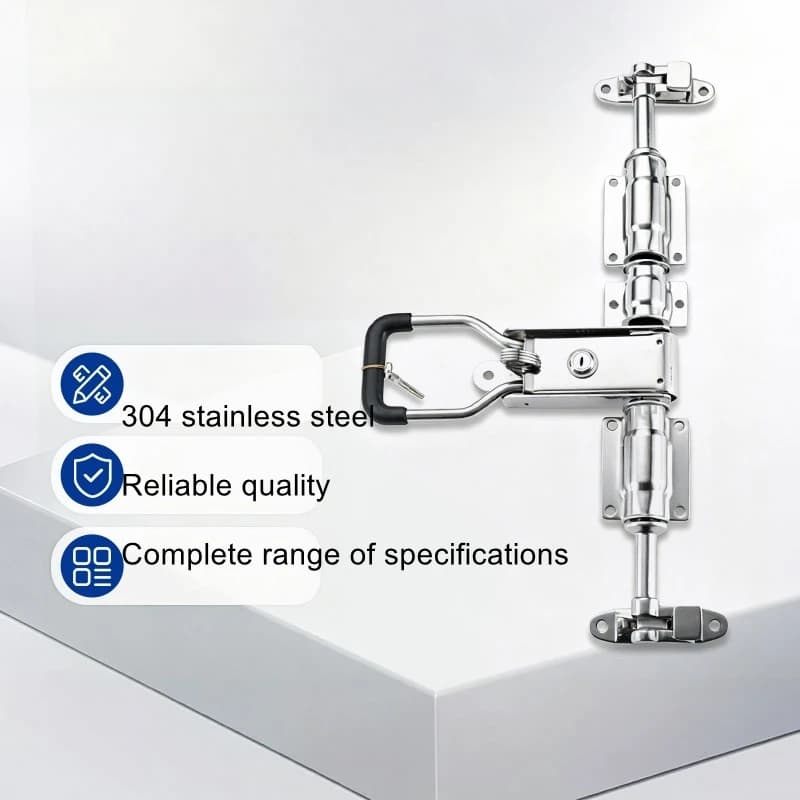 Truck carriage door lock buckle, container box lock, flip up rear door lock rod, tricycle side door lock accessories