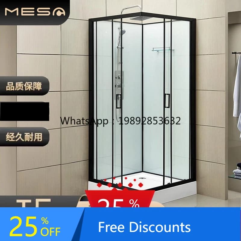 AA  Household Integrated Shower Room Tempered Glass Enclosed Bathroom Partition Small Apartment Shower Cabin