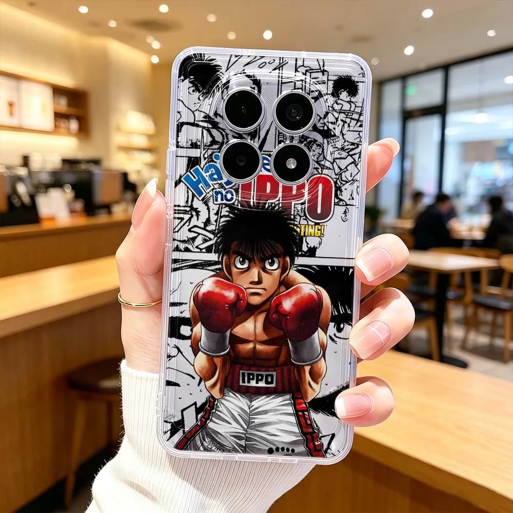 Anime Hajime no Ippo For Xiaomi POCO X7 X6 X5 F7 F6 F5 F4 M8 M6 C85 C71 Pro Protective Transparent Phone Case Cover