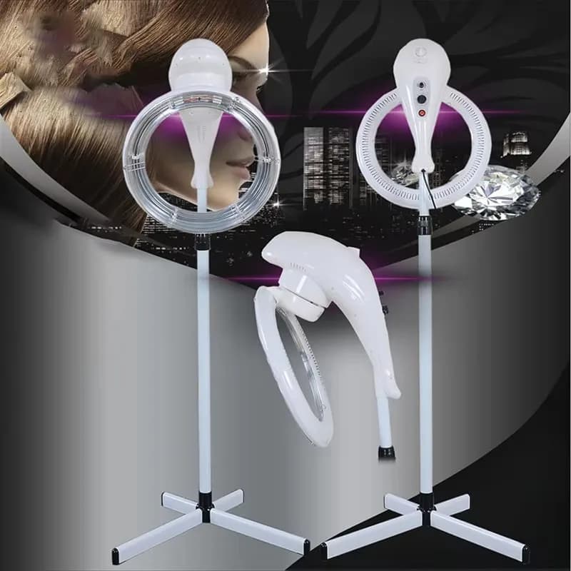Professional Barbershop Hair Hood Dryer Dyeing Standing Rotary Hairstyle Color Processor Hair Salon Baking Oil Heater Equipment