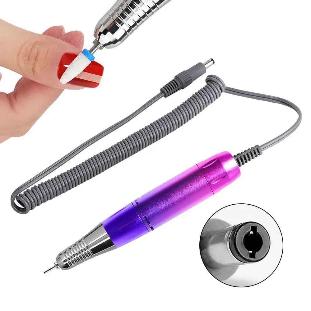 New USB Rechargeable 2-in-1 Electric Nail File Pen Portable Nail Grinding Polishing Tool