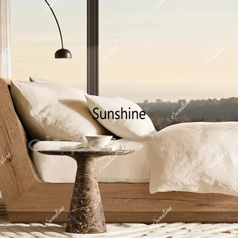 Italian minimalism, sofa side design, high-end home light luxury creativity