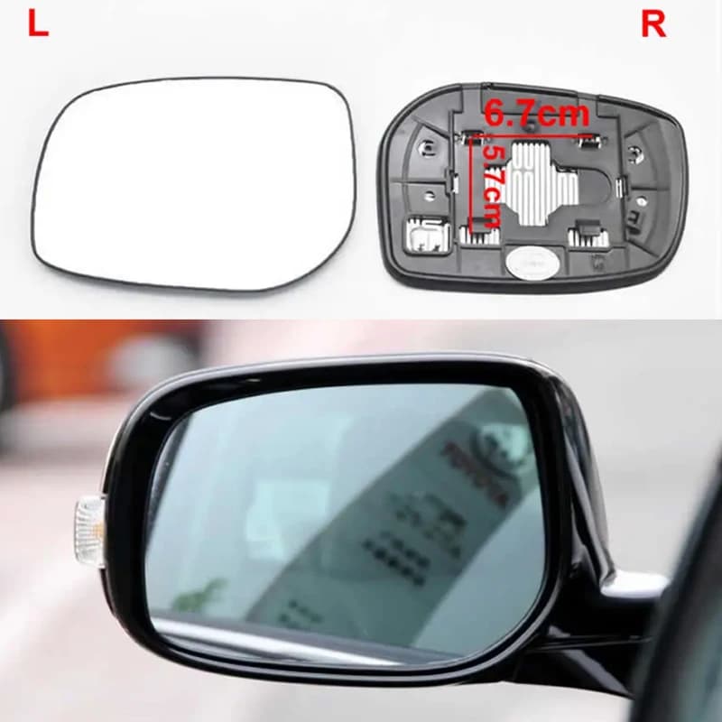 Car Accessories Rearview Side Mirror Lens Door Wing Mirrors Glass with Heating For Toyota Camry 2006 2007 2008 2009 2010 2011