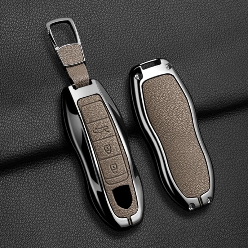 Car Key Case Cover For Porsche Cayenne 958 911 Lepin 996 Macan Boxster Panamera 997 944 924 Panamera 718 971 9YA Protect Keychai