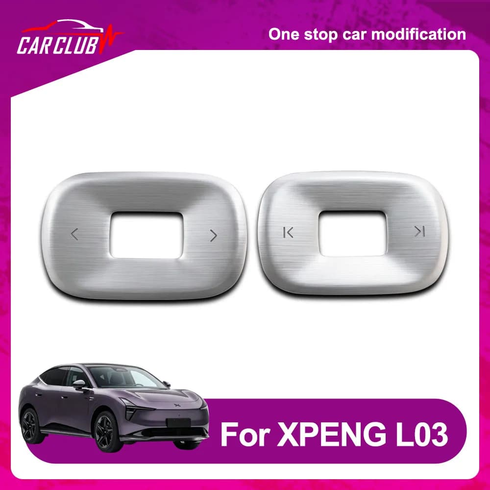 Steering Wheel Button Stickers For XPENG MONA L03 2026 Button Metal Decorative Sticker Car Modification Parts Wear-resistant