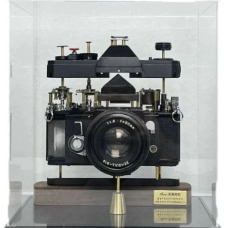 three-dimensional antique space cameras, handicrafts, real machine dismantling model room ornaments