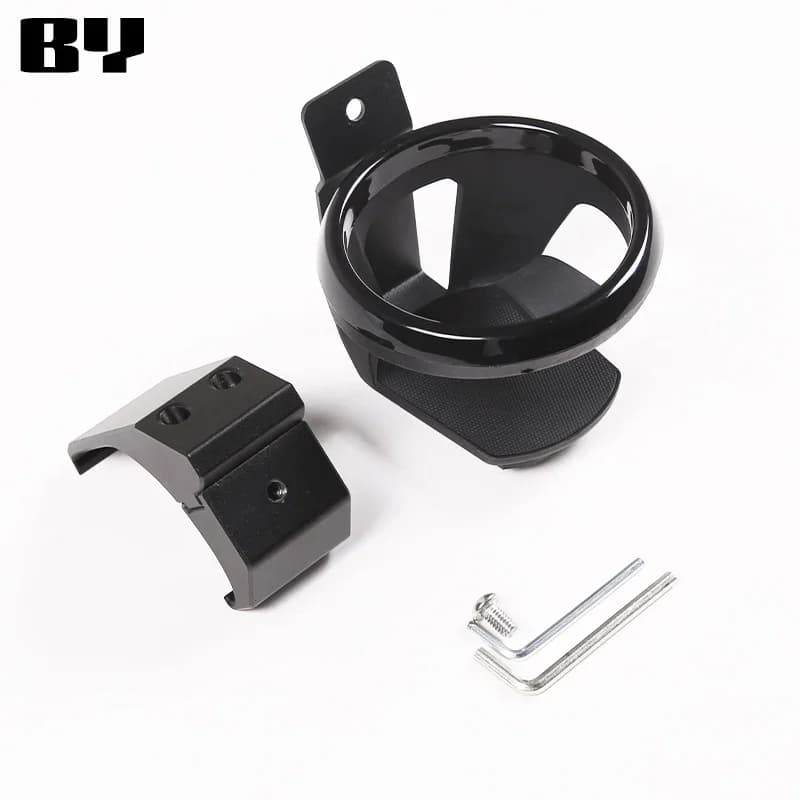 Car Dashboard Drink Holder Water Cup Holder For Land Rover Defender 90 110 130 2020-2024 Aluminum Alloy Black Car Accessories