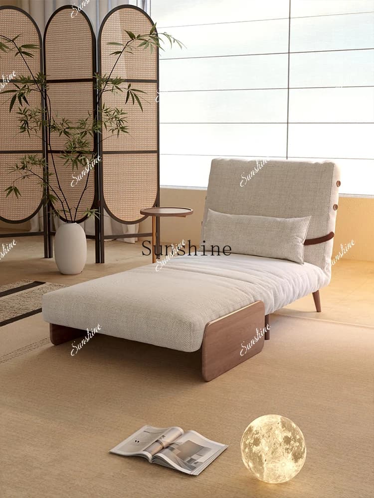 Sofa bed Japanese folding dual-purpose integrated living room single multi-functional retractable small apartmentP