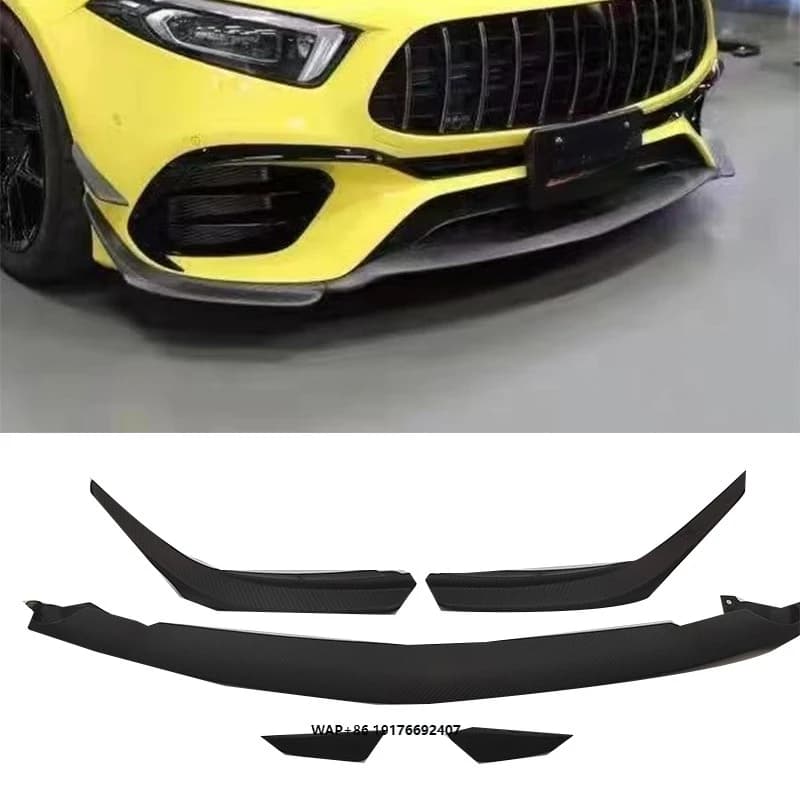 New Product Class W177 A45 Dry Carbon Fiber Parts Car Kits with Front Lip Bumper Air Knife  Perfect Fitment