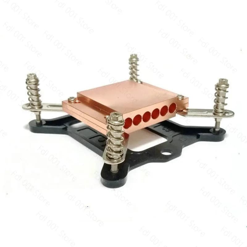 6-hole Heat Pipe Clamp Plate Copper Block For Heat Pipe Can Accommodate 6 6mm Diameter Heat Pipes