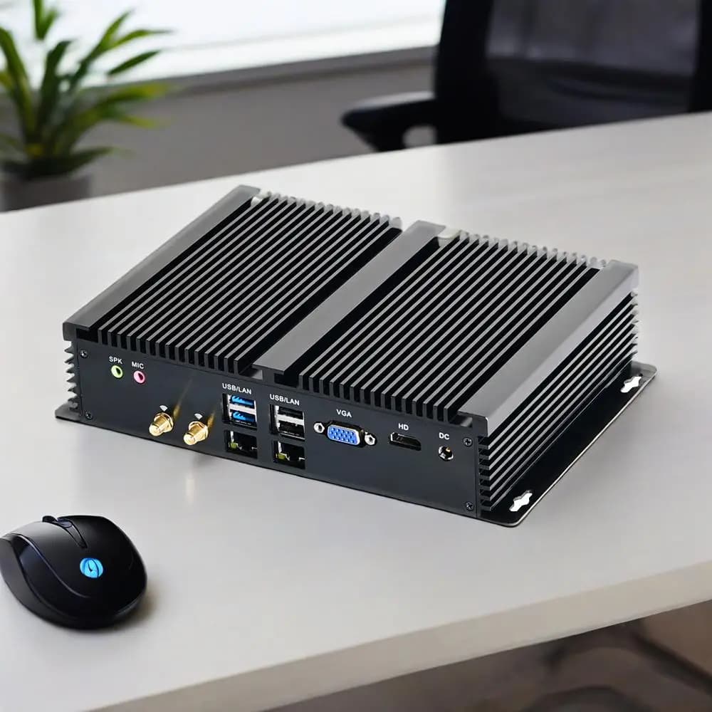 2025 OBAL 12V Industrial Fanless Mini PC with I7 10510U Win 11 Linux SIM 6COM Rugged Embedded Barebone Computer in Stock