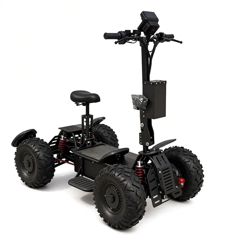 60V off-road electric four-wheel scooter double drive four-wheel drive electric vehicle outdoor hunting high-speed patrol beach