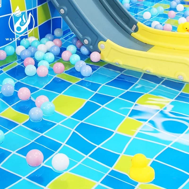 Water Crown Lightweight PVC Pool Liner | Waterproof Vinyl Membrane for Swimming Pool Pond Water Park | UV Resistant Anti-Slip