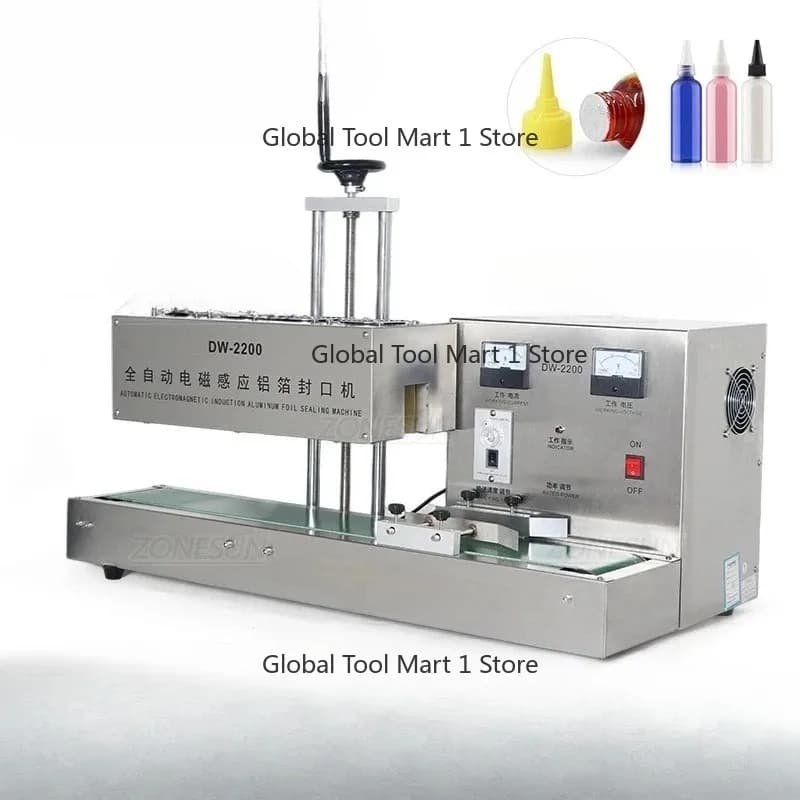 ZS-FK2200 Electromagnetic Continuous Induction Aluminum Foil Sealing Machine Sha-rp Mouth Pharmacy Bottle