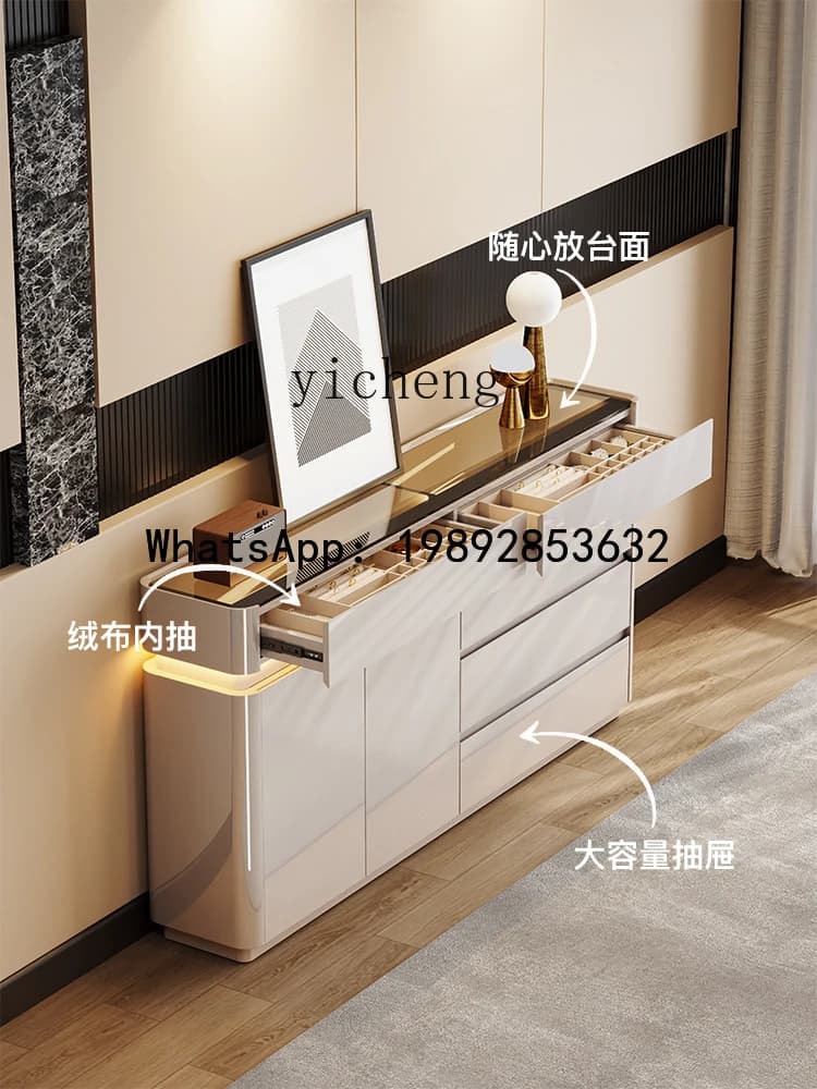 ultra-thin dining side cabinet, storage cabinet, living room partition, storage cabinet, tea cabinet