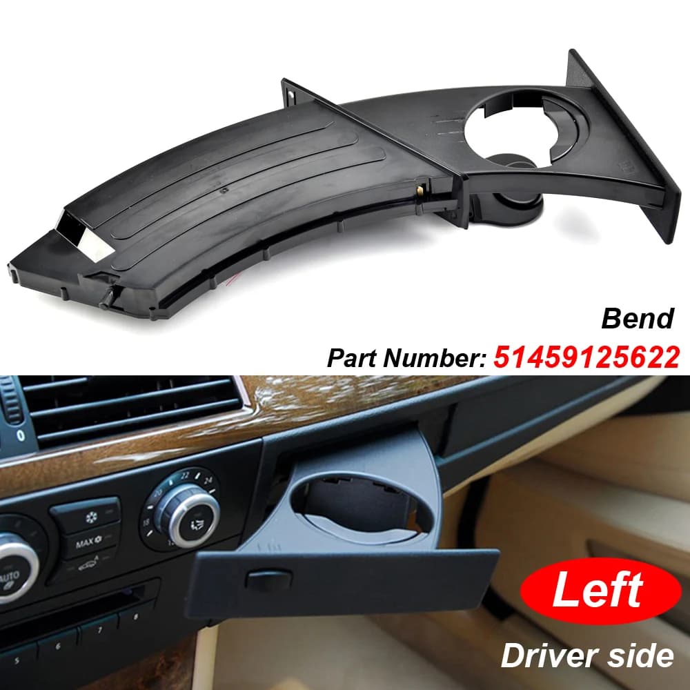 51459125622 51459125626 New Car Front Drink Cup Holder For BMW 5 Series E60 E61 M5 525i 528i 530i 535i 550i 2004-2010