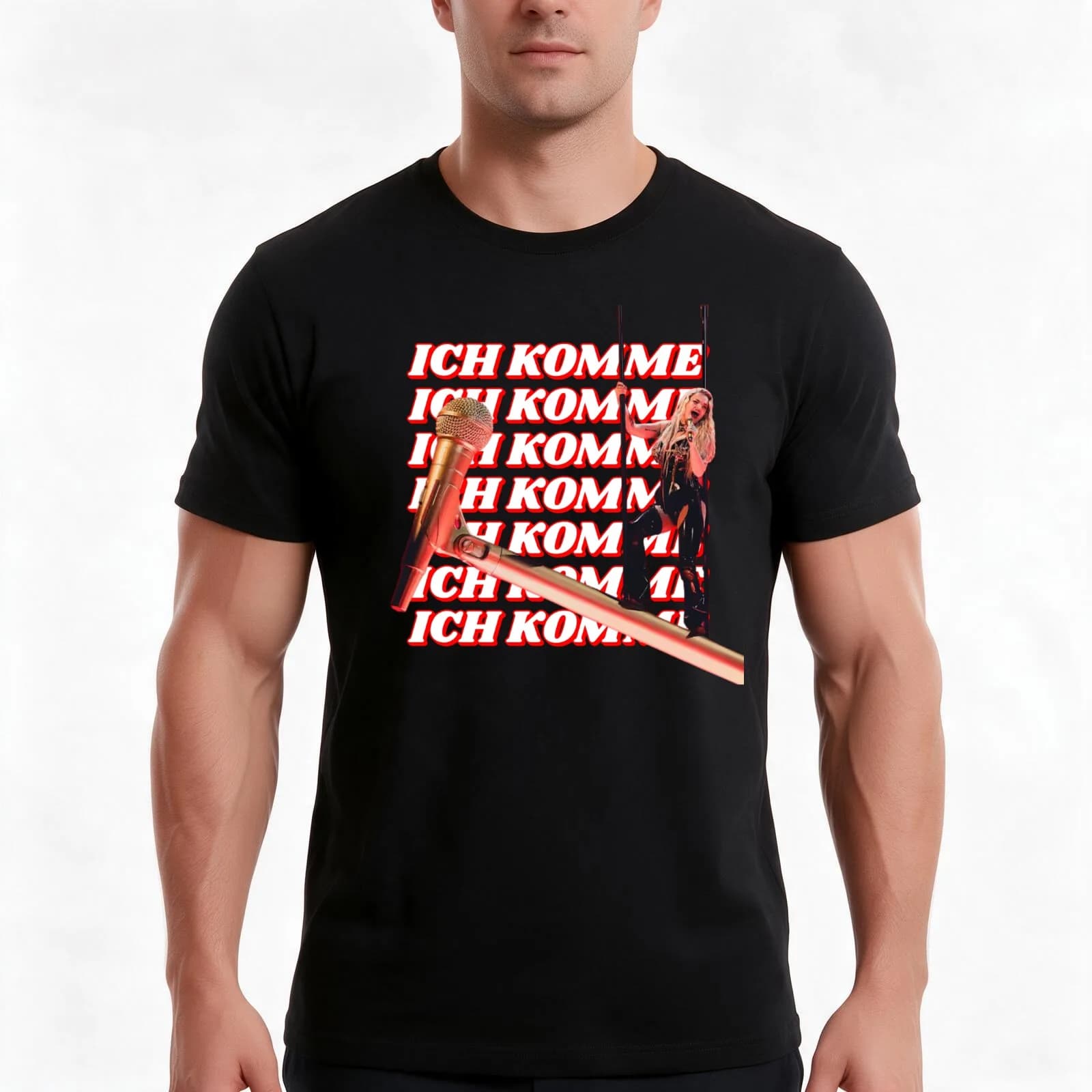 ICH KOMME - Erika Vikman (Finland - Eurovision 2025) T-Shirt, Summer Casual Cotton Tee, Oversized Streetwear Tops, 100% Cotton
