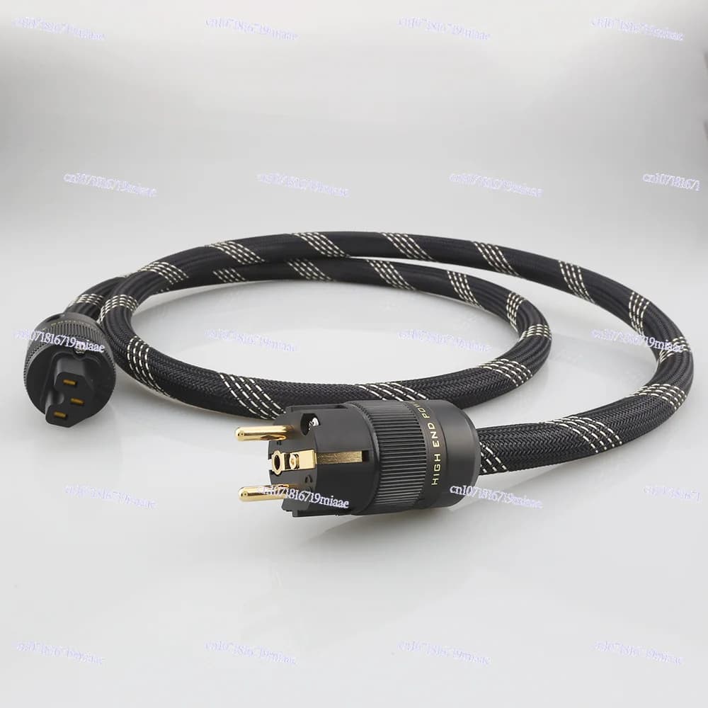 P101 Oxygen-free Copper European Standard Power Cord Audiophile Grade Audio Power Amplifier Bile Machine European Standard