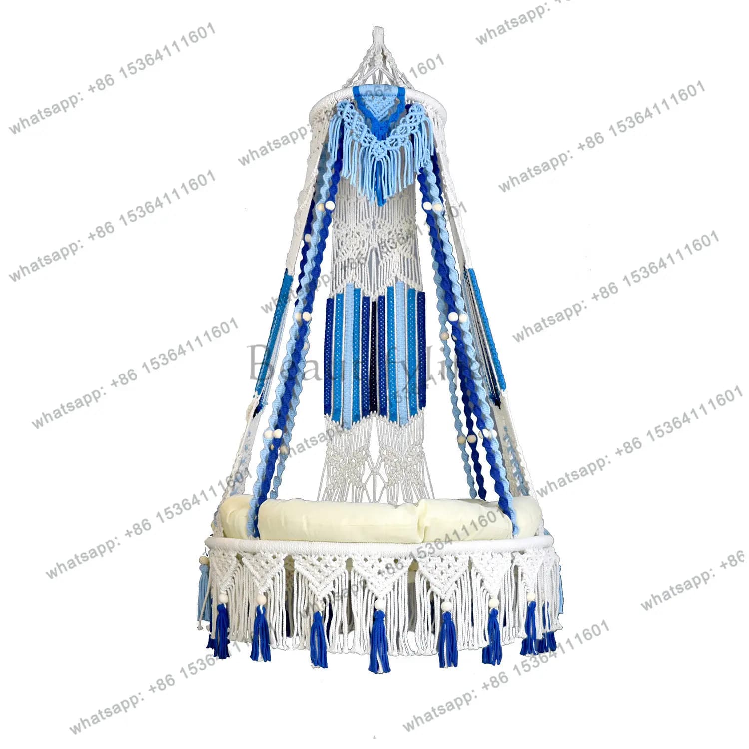 Hand woven colorful hanging chair bedroom swing home hammock bohemian